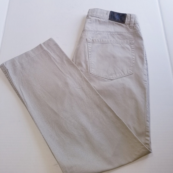 🌸 Michael Kors | Khaki Cotton Chino Pants 32 - Picture 7 of 13